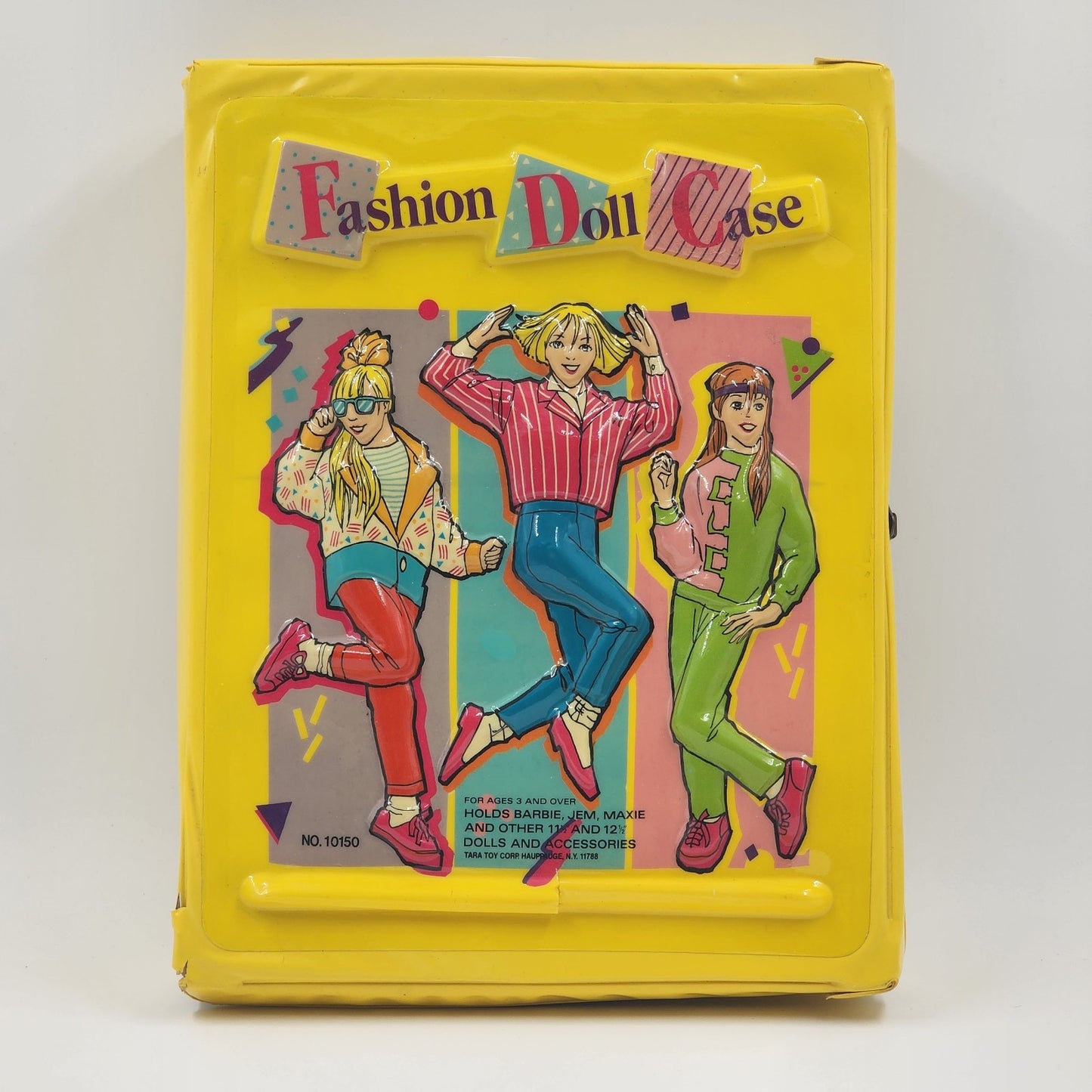 Tara Toy Corp Fashion Doll Case Plastic Carrier Holds Barbie Jem Maxie 12"