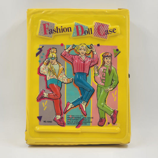 Tara Toy Corp Fashion Doll Case Plastic Carrier Holds Barbie Jem Maxie 12"