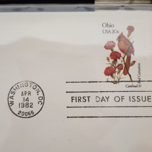 Official Birds & Flowers of Our 50 States 1st Day Cover Coll 1982 Postage Stamps