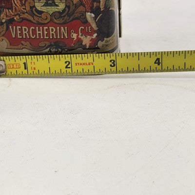 Vercherin Olive Oil Tin Can Huile D'Olive Vierge Clarifiee France w Spout 5.5"
