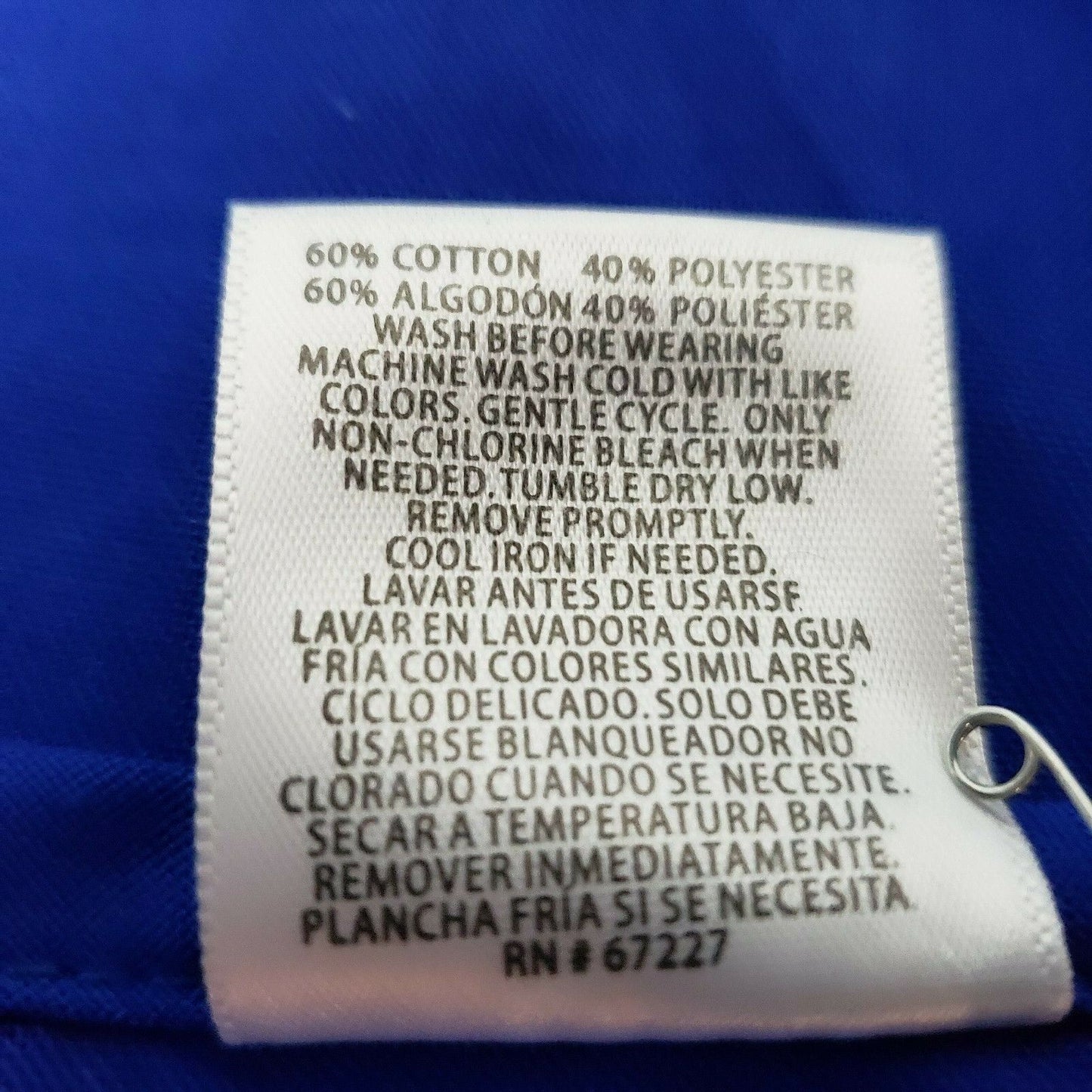 B Scrubs Solid Blue Uniform Top Womens 1XL 3 Pocket Scrubs NWT