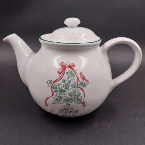 Corelle Coordinates Callaway Holiday 1 Quart Teapot Christmas Decor