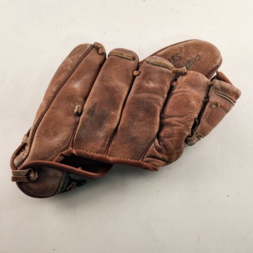 Pennant S370 Leather Baseball Glove RH Thrower 8" Childs Size 1960's Style