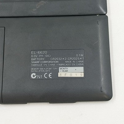 Sharp EL-6620B Electronic Organizer 35KB Memo Master w 9 Function & Backlight
