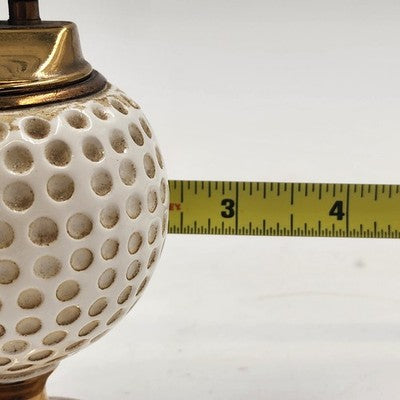 Swank Golf Ball Table Lighter Japan 1960s Ceramic 4" Needs Fluid & Flint Vintage