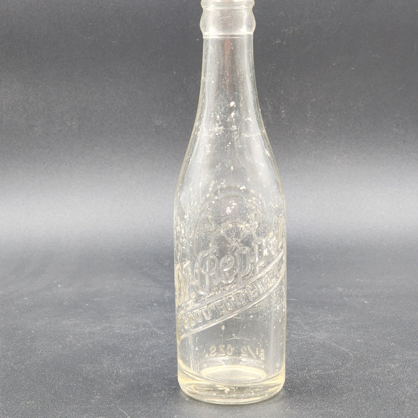 Dr Pepper 6.5 oz Soda Bottle 10 2 4 Clock Image Good For Life Embossed 1940s