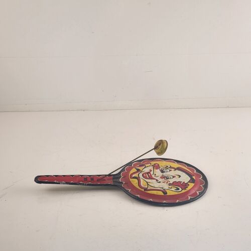 Kirchhof Tin Noise Maker Rattler and Clown Clapper 1950's USA