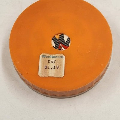 Florida Souvenir Round Playing Card Deck 3" Orange Graphic with Case Hong Kong