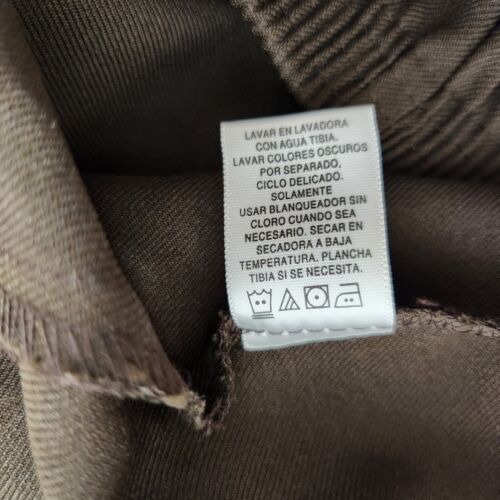 Covington Woman's Brown Petite Dress Pants Size 4P With Elastic Waistband