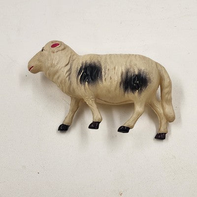 Lot of 7 Plastic Celluloid Blow Mold Animals Toy Figurines Vintage Japan 1950's
