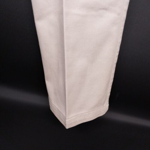 Liz Claiborne Lizsport Women's Beige Slacks 4 straight Leg Cotton 5 pockets