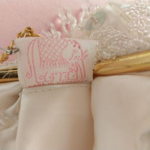 Handmade Hong Kong Beaded Vintage Evening Purse Mini Beads Prisms Sequins 7x4.5"