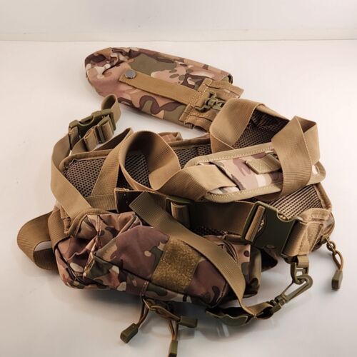 Jueachy Camo Sling Side Bag Backpack With Clipped Detachable Phone Case