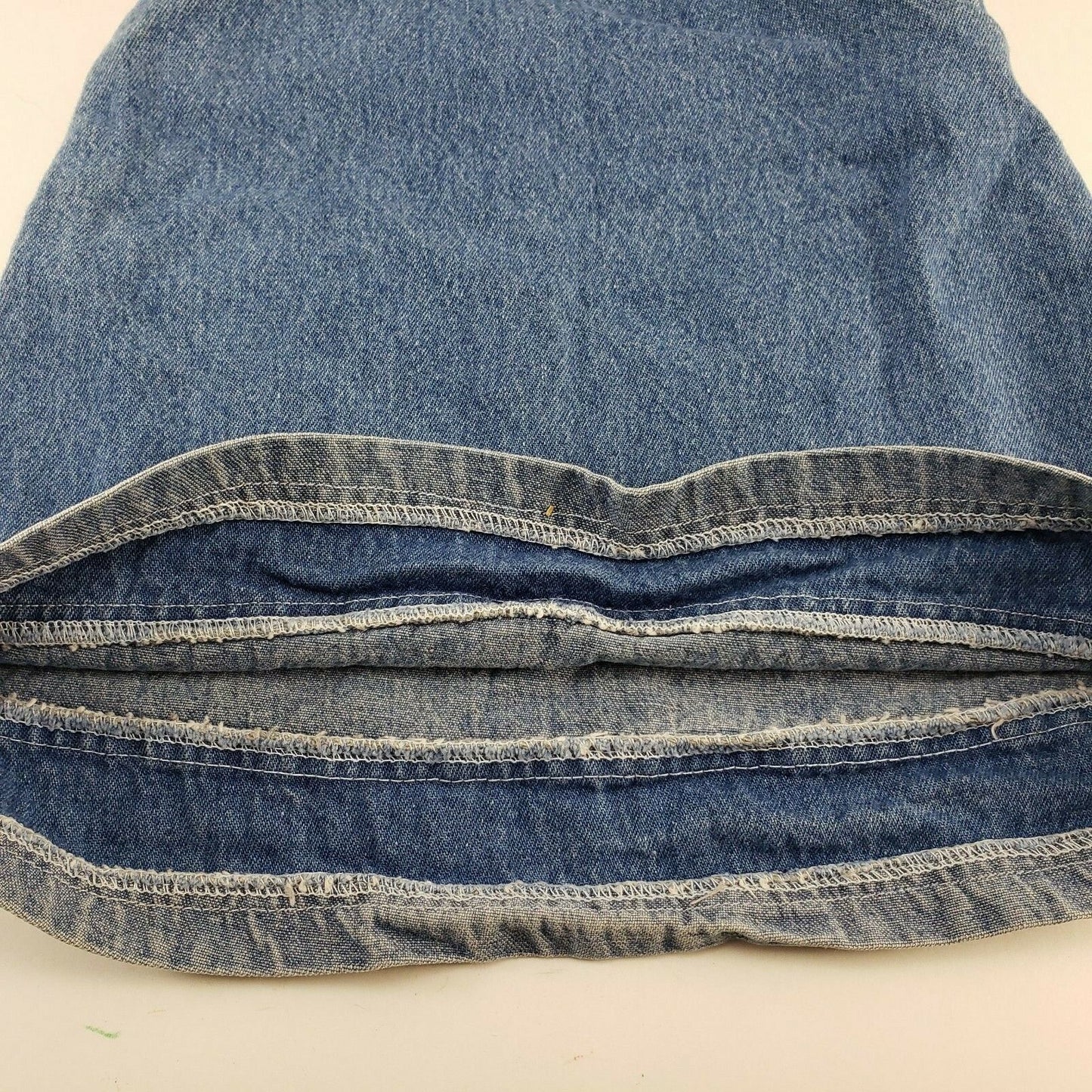 Toddler Girls Blue Denim Jumper Overalls 24 Month Size Pockets Embroidered