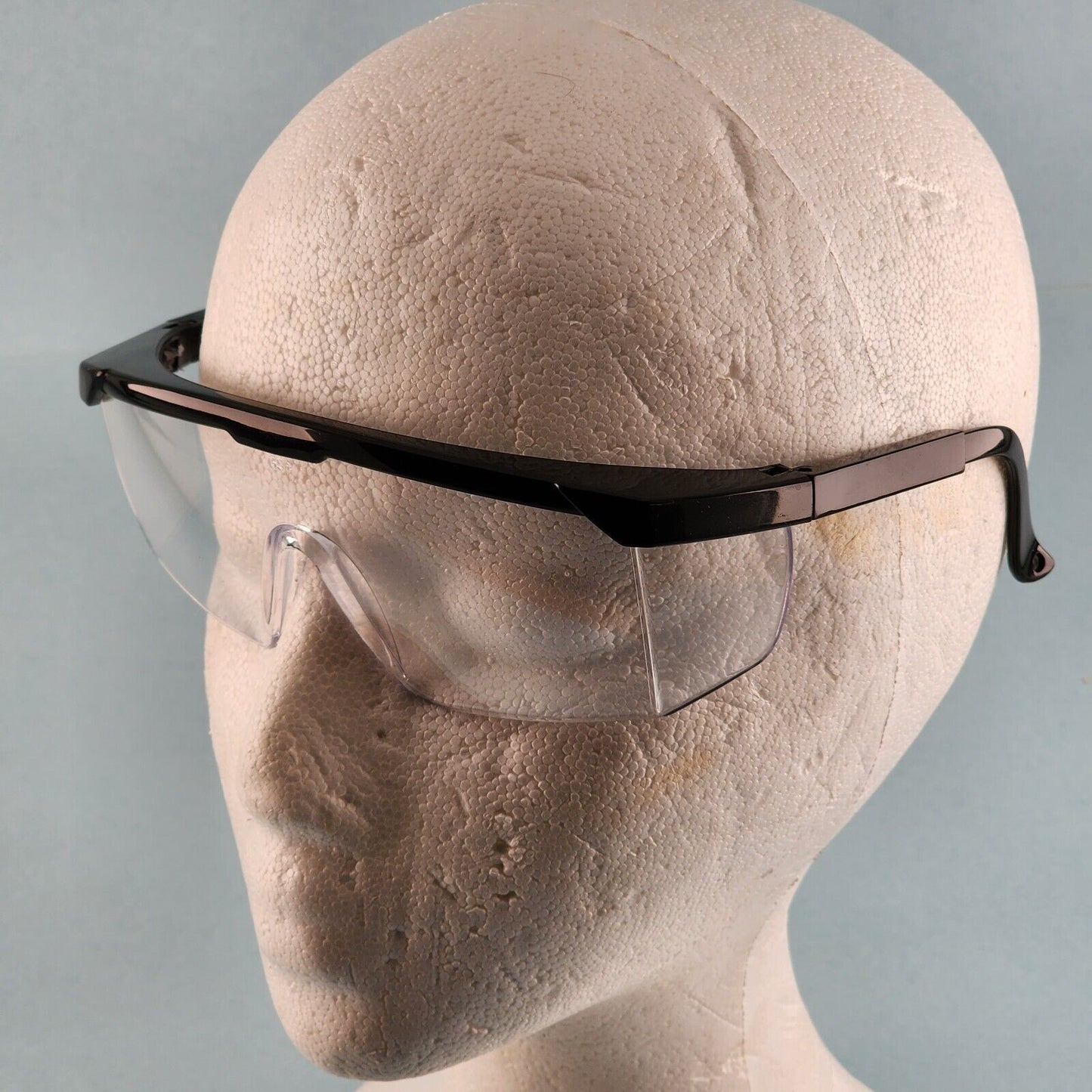 Gateway Strobe VS Traditional Visitor Safety Glasses Telescoping Temples Z87.1+ (Black Frame, Clear Lens)