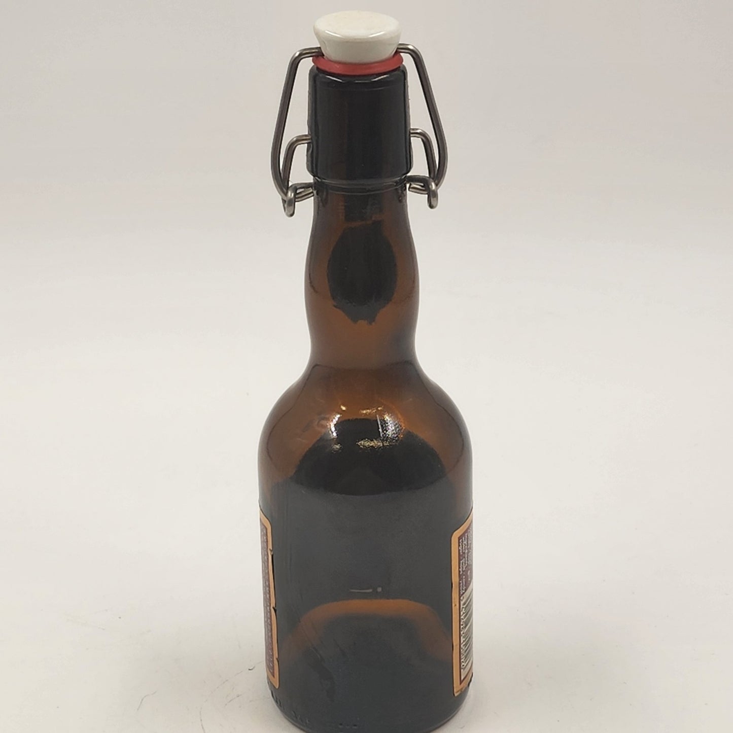Bon Secours Ambrée Heritage Beer Bottle Brasserie Caulier w Lightning Stopper