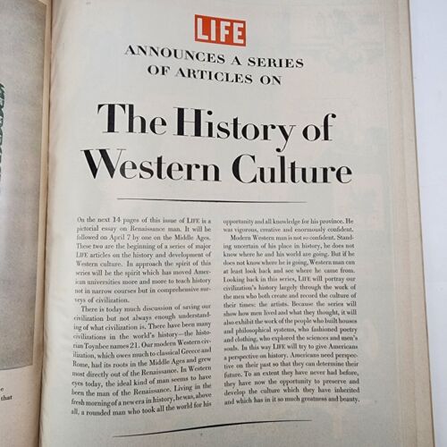 Life Magazine March 3 1947 History of Western Culture Renaissance Man Vintage