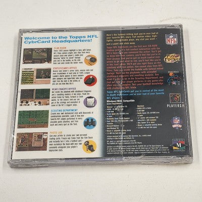 3 Topps NFL 1996 Cyber Card CD Sealed Marshall Faulk Eric Metcalf Darrell Green