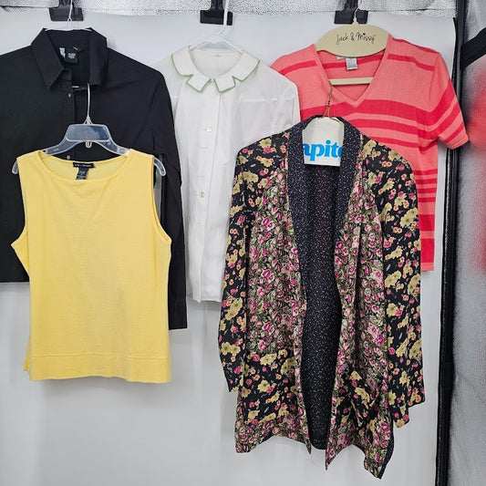 5 Ladies Tops & Jacket Size Medium Mix Fundamental Things Mirrors Bundle Lot