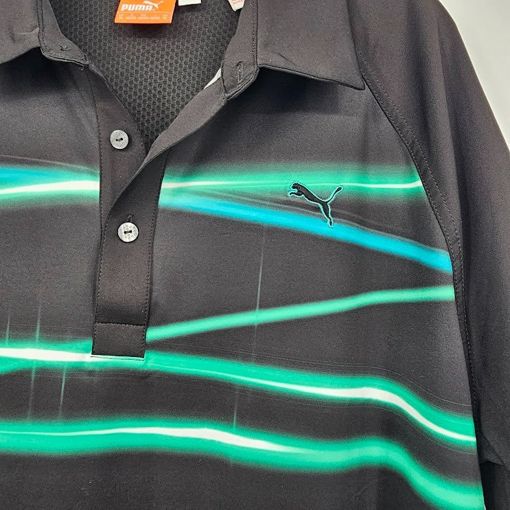 Mens Puma Polo Pullover Shirt 3 Button Size Medium