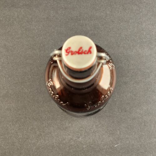 Grolsch Brewing Amber Brown Empty Beer Bottle with Speed Cap
