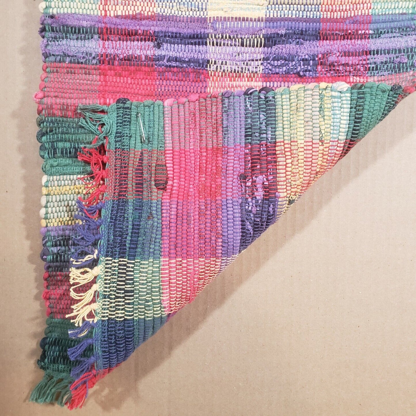 Table Runner Boho Bohemian Weave Woven Textile Folk Art 72" x 13½" Multicolor