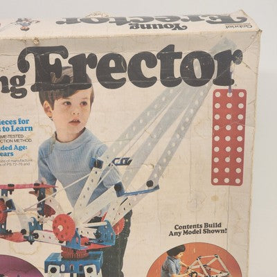 Gabriel Young Erector Set 33005 Incomplete 1973 Gears Toy Ages 3-8 Vintage