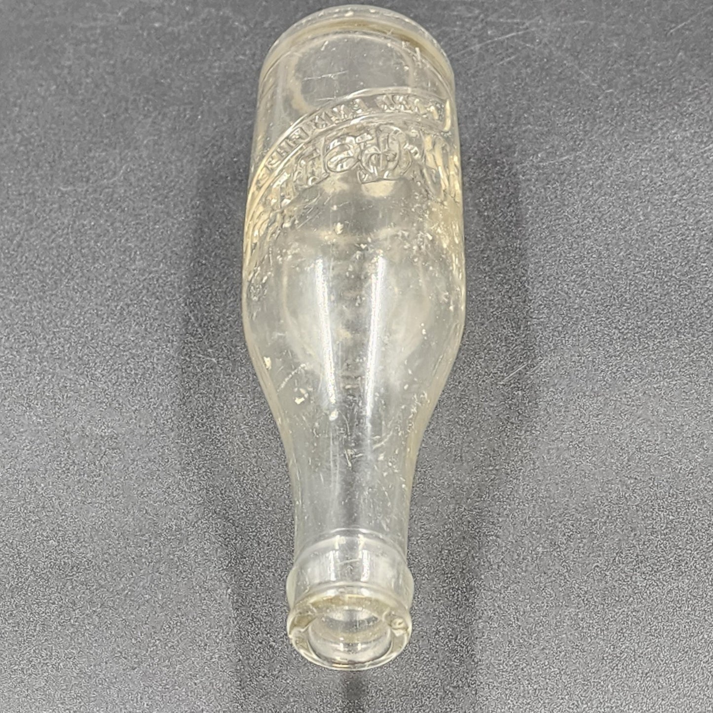 Dr Pepper 6.5 oz Soda Bottle 10 2 4 Clock Image Good For Life Embossed 1940s