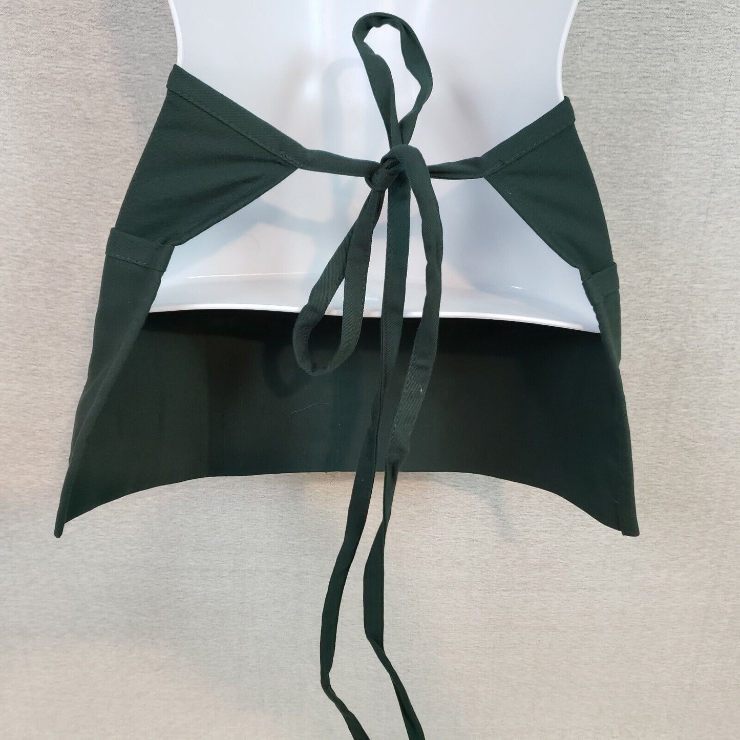 Hunter Green Waist Apron 2 Pocket 19"x11" Server Fame Fabrics Restaurant Uniform