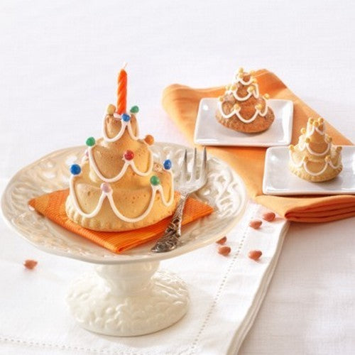 RBV Birkmann Baking Freezing Silicone Mold 15 Yellow Birthday Cake Shapes Decor