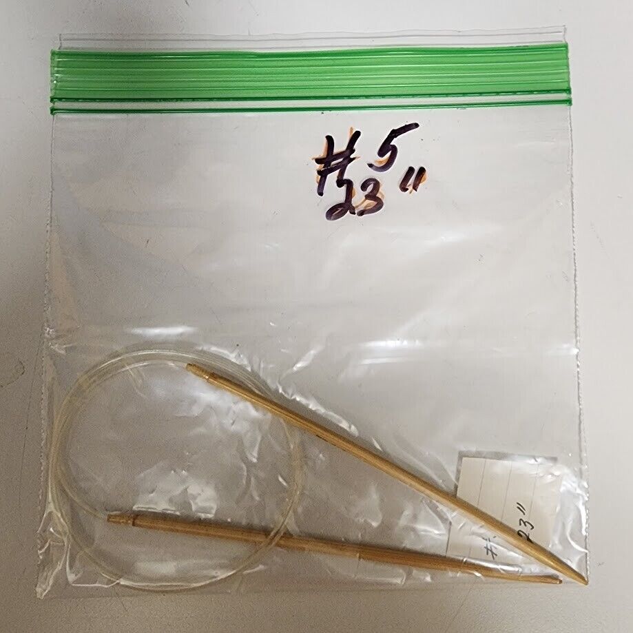 Circular Knitting Needle Bamboo Plastic Metal Size 0 - Size 7 Length 16" - 32"