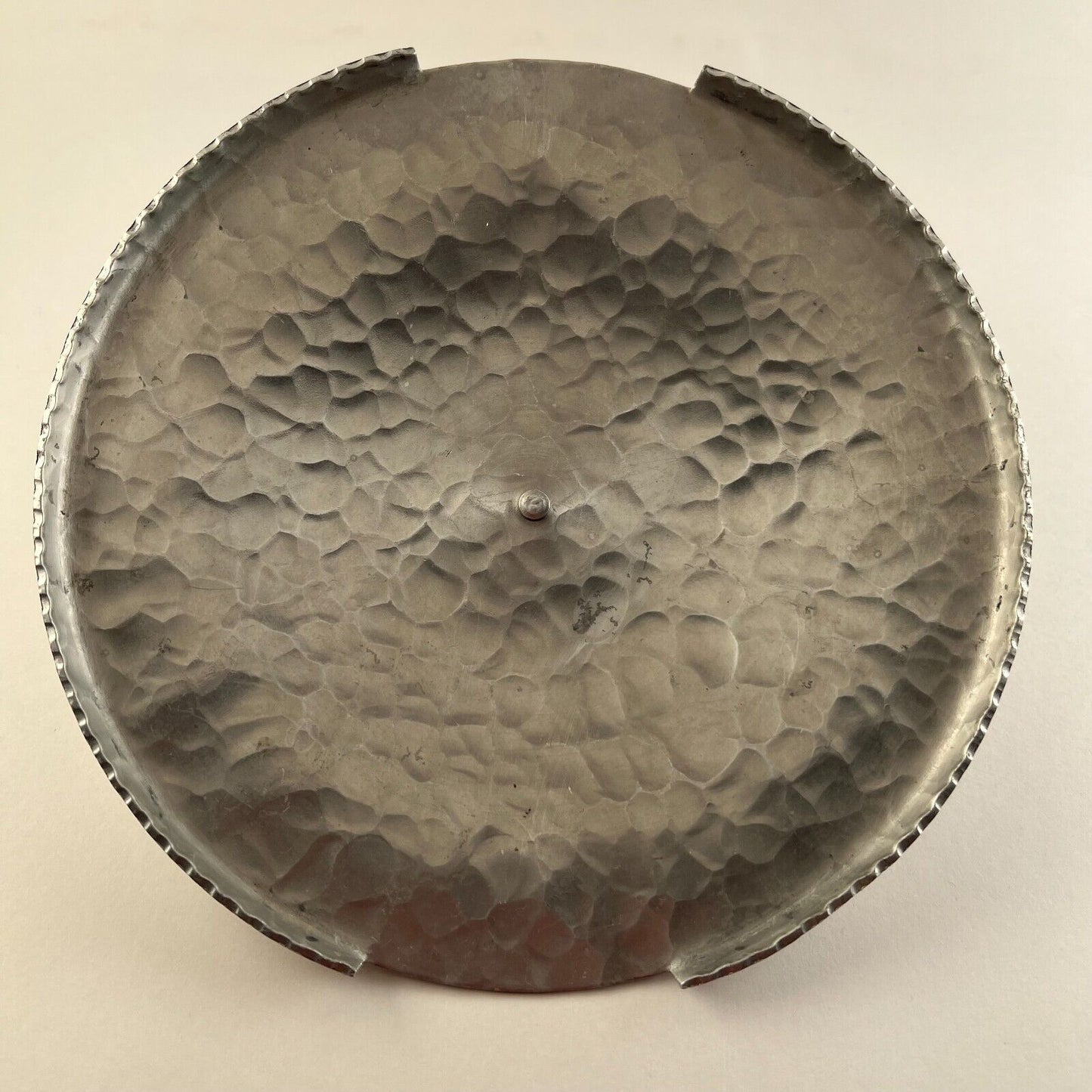Bowl Hand Wrought By Rodney Kent Hammered Aluminum Tulip Topped Lid Dinnerware