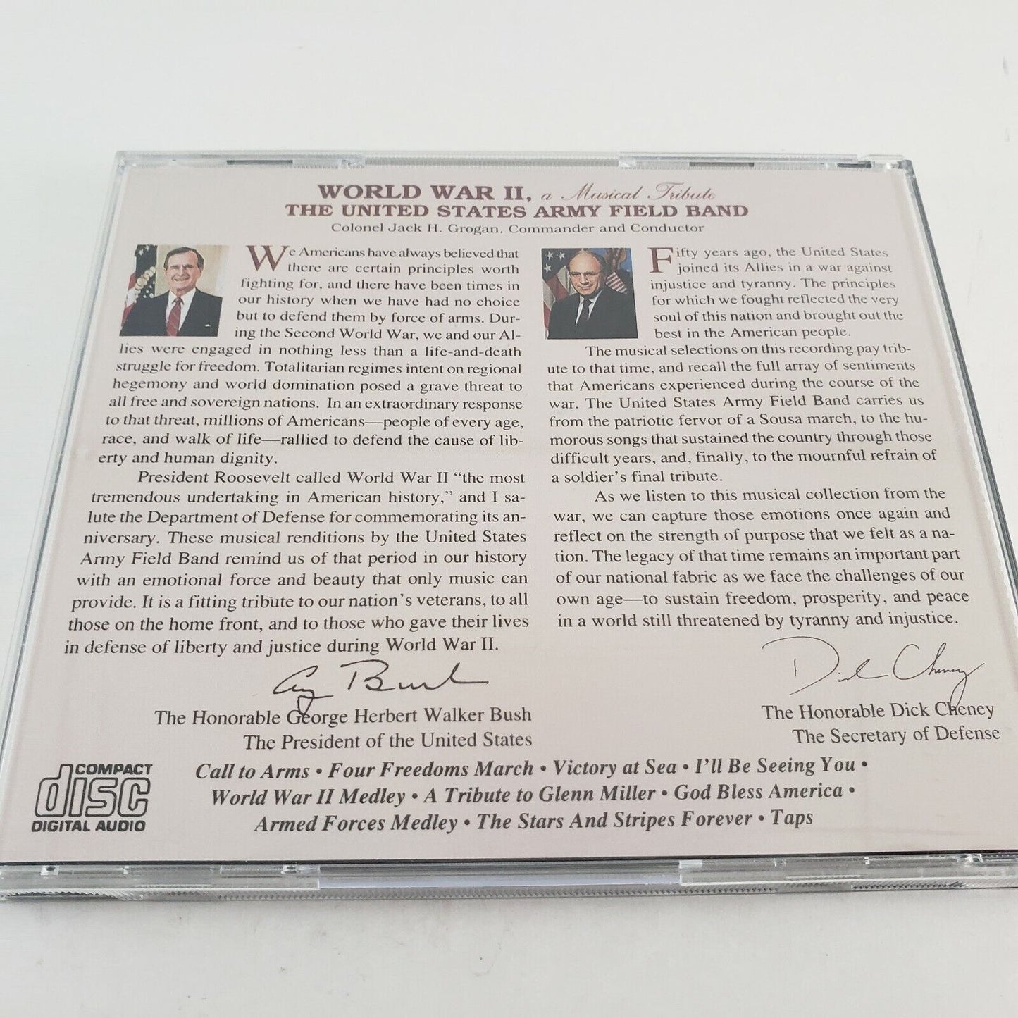 United States Army Field Band CD A Musical Tribute in Commemoration of WW II