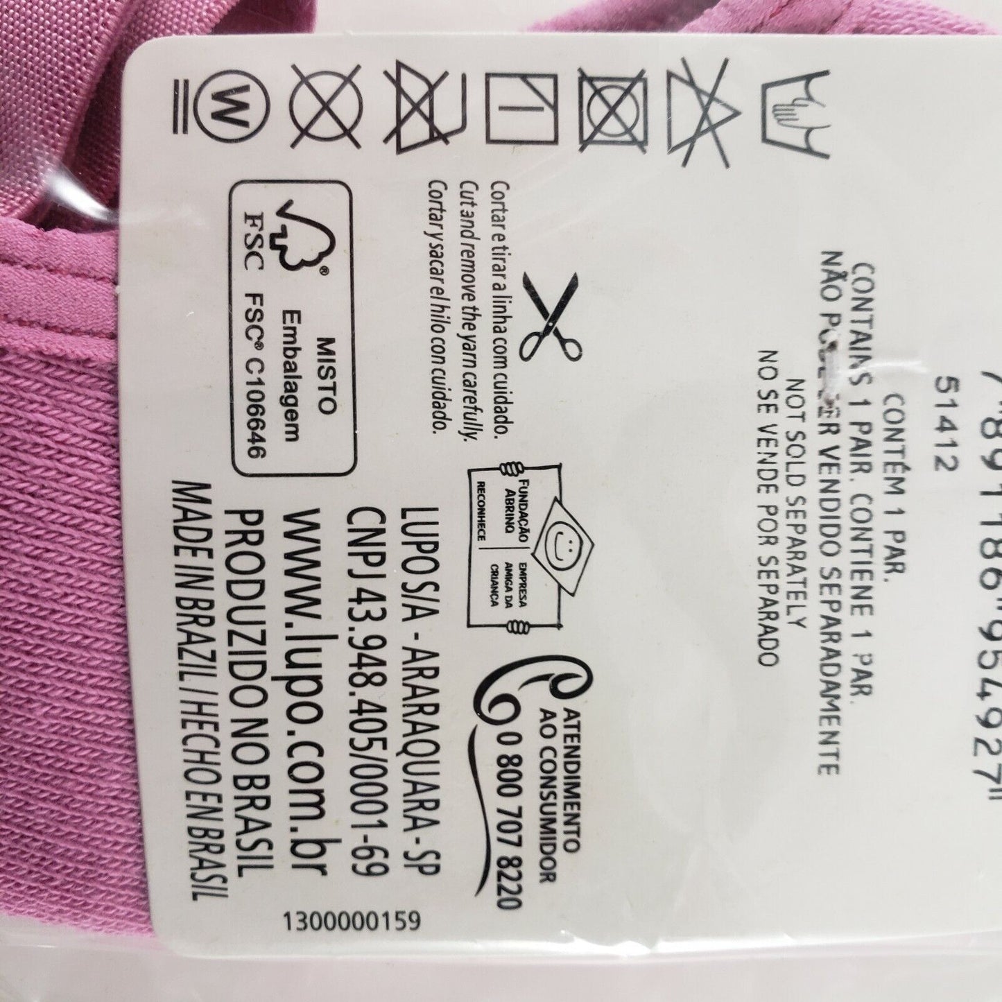 Yoga Pilates Socks Medium PINK Gripper Treads Barre Ballet Workout