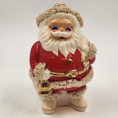Spaghetti Santa Claus Bank 1960 Vintage Midcentury Japan Display Insert Orig Box