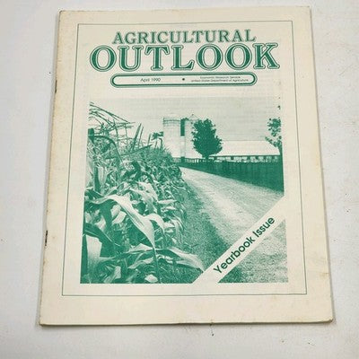 Lot Of 4 Agricultural Outlook Month Of January February March April 1990