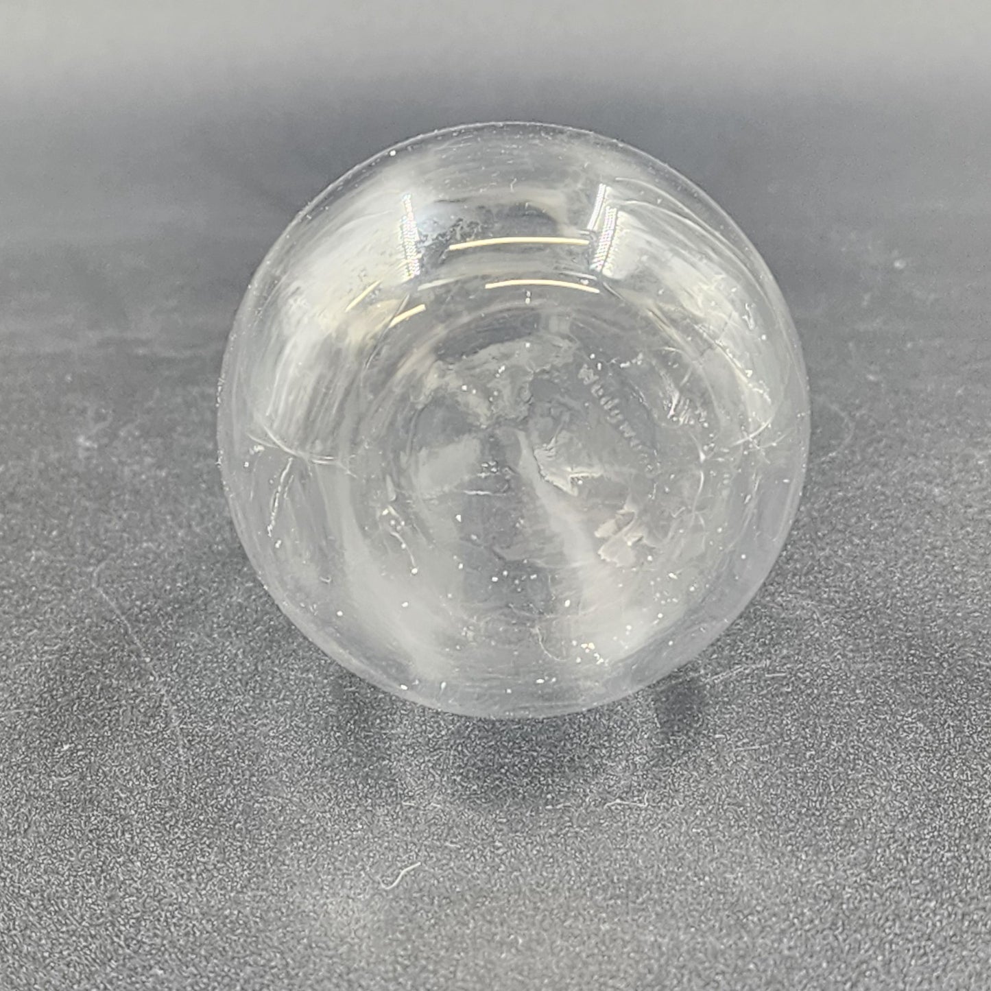 Wedgwood Clear Crystal Glass Bud Vase 7.5 Inch Tall Bulb Base Flared Top