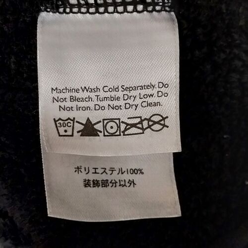 Eddie Bower Hoodie Black Sherpa Fleece Ladies Large/XL Full Zip Front