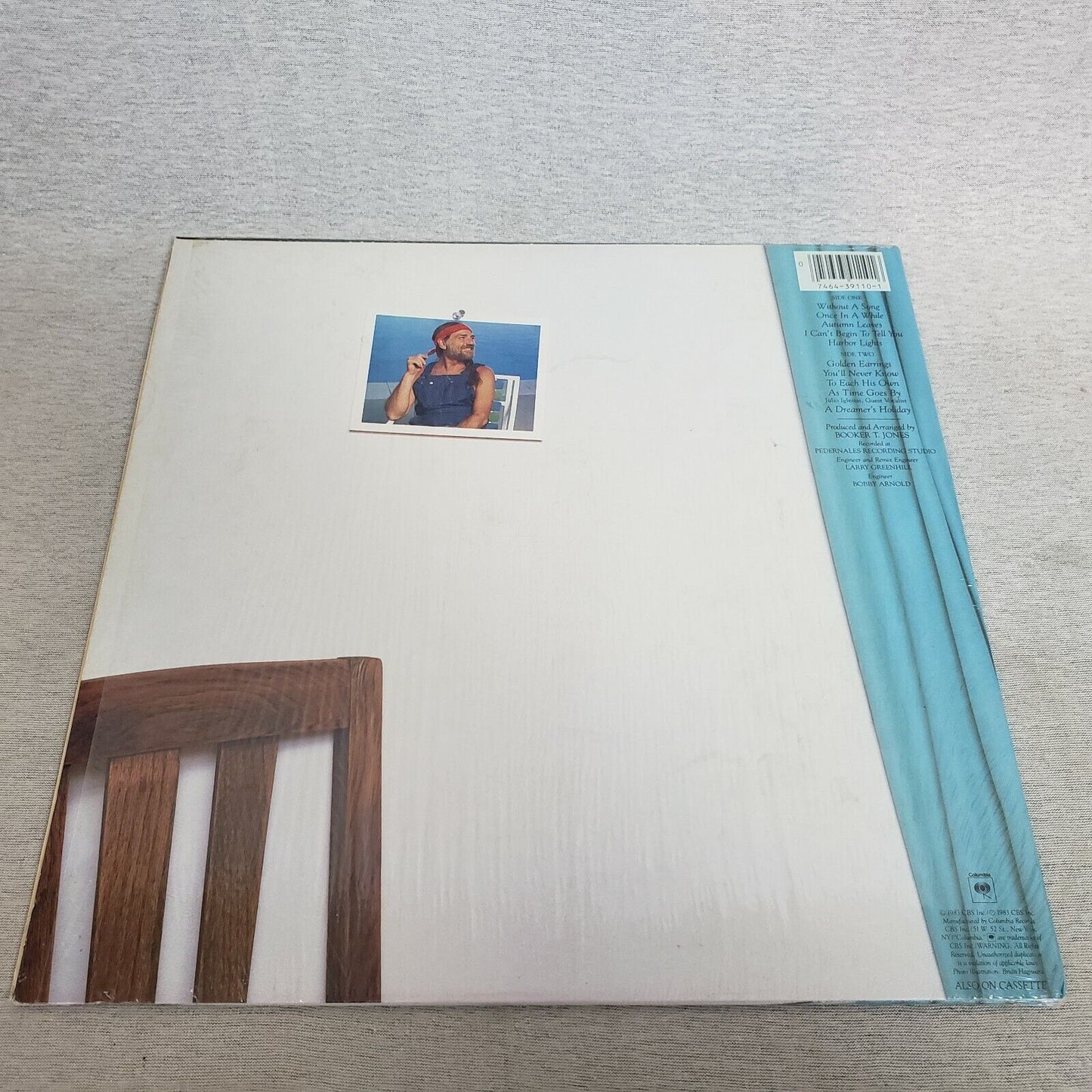 Willie Nelson Vinyl LP Without A Song 1983 Columbia FC 39110 Golden Earrings