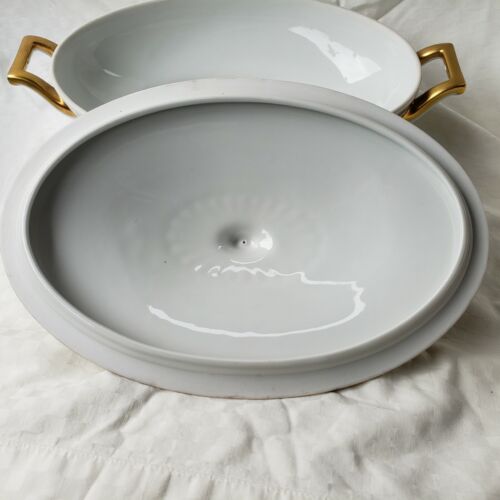 Bavaria Thomas Delmonte Covered Vegetable Oval Fine China Fruit Grapes Gold Gilt