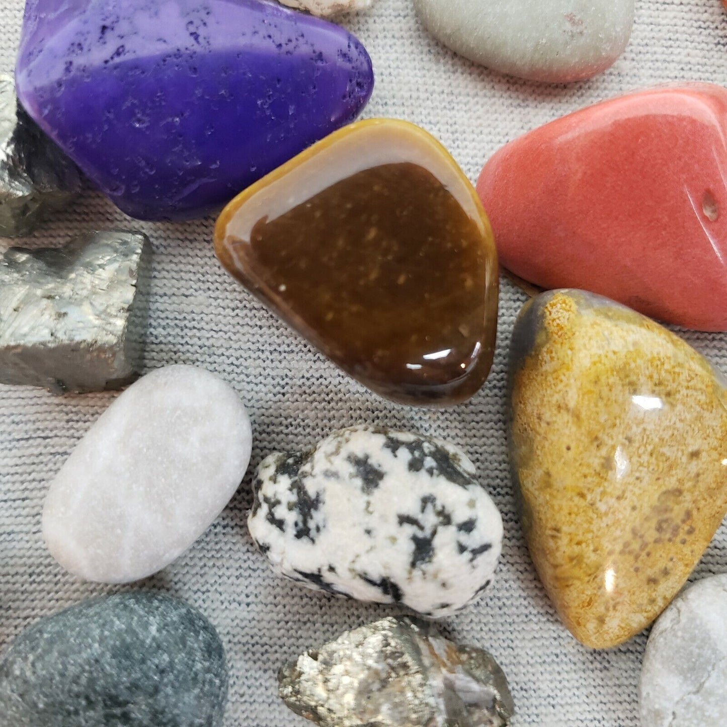 Lot of Loose Assorted Stones for Jewelry Making Gem Stones for Wire Wrap Jewelry