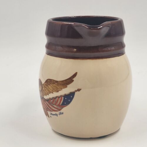 McCoy Pottery Pitcher NATIONAL GALLERY of ART Spirit of Seventy-Six Eagle Image