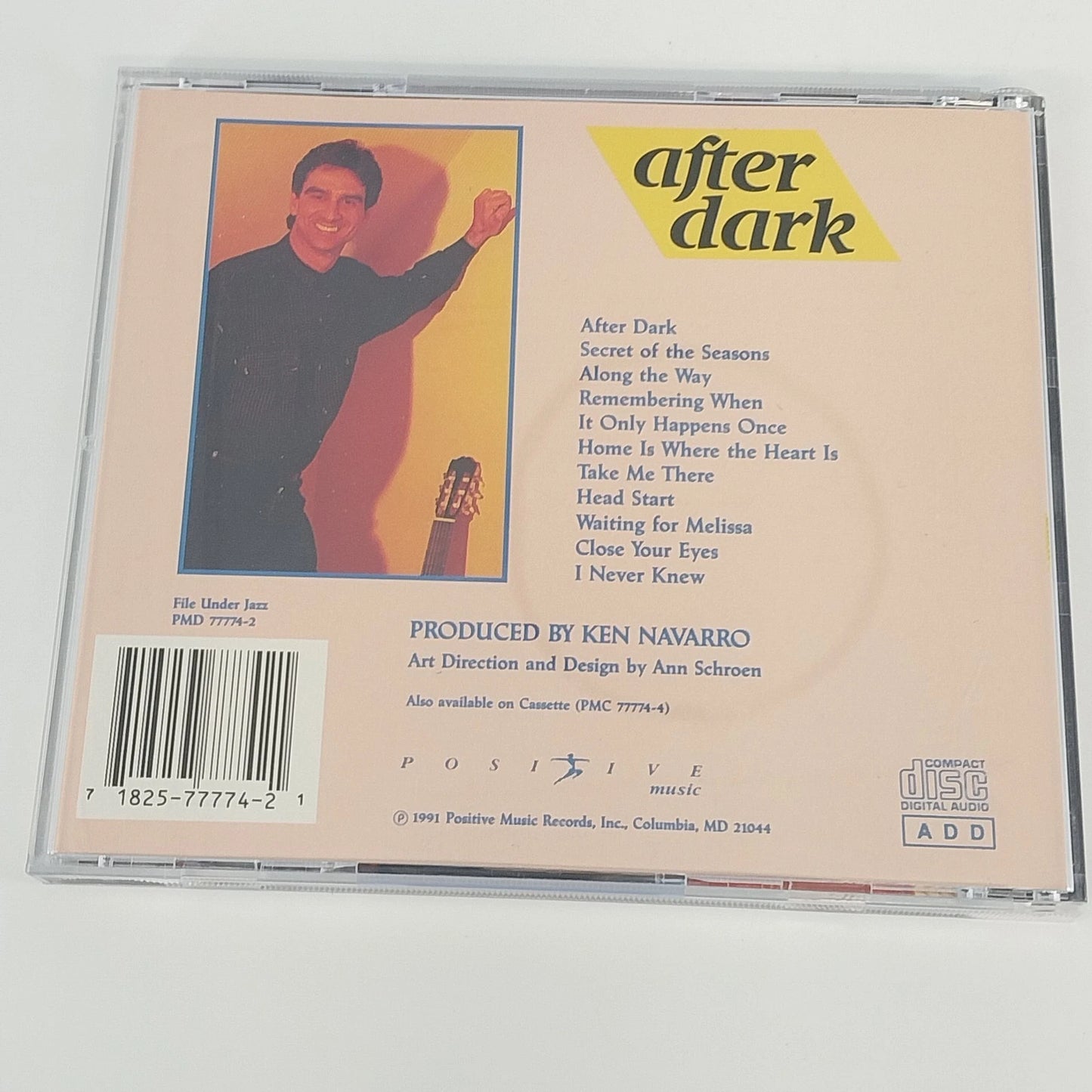 Ken Navarro After Dark CD 1991 Smooth Jazz Guitar Positive Music 11 Tracks Jewel