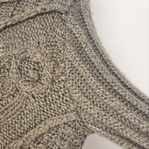 Gray Open Knit Pullover Sweater Acrylic JH Collectibles Women Medium Vintage