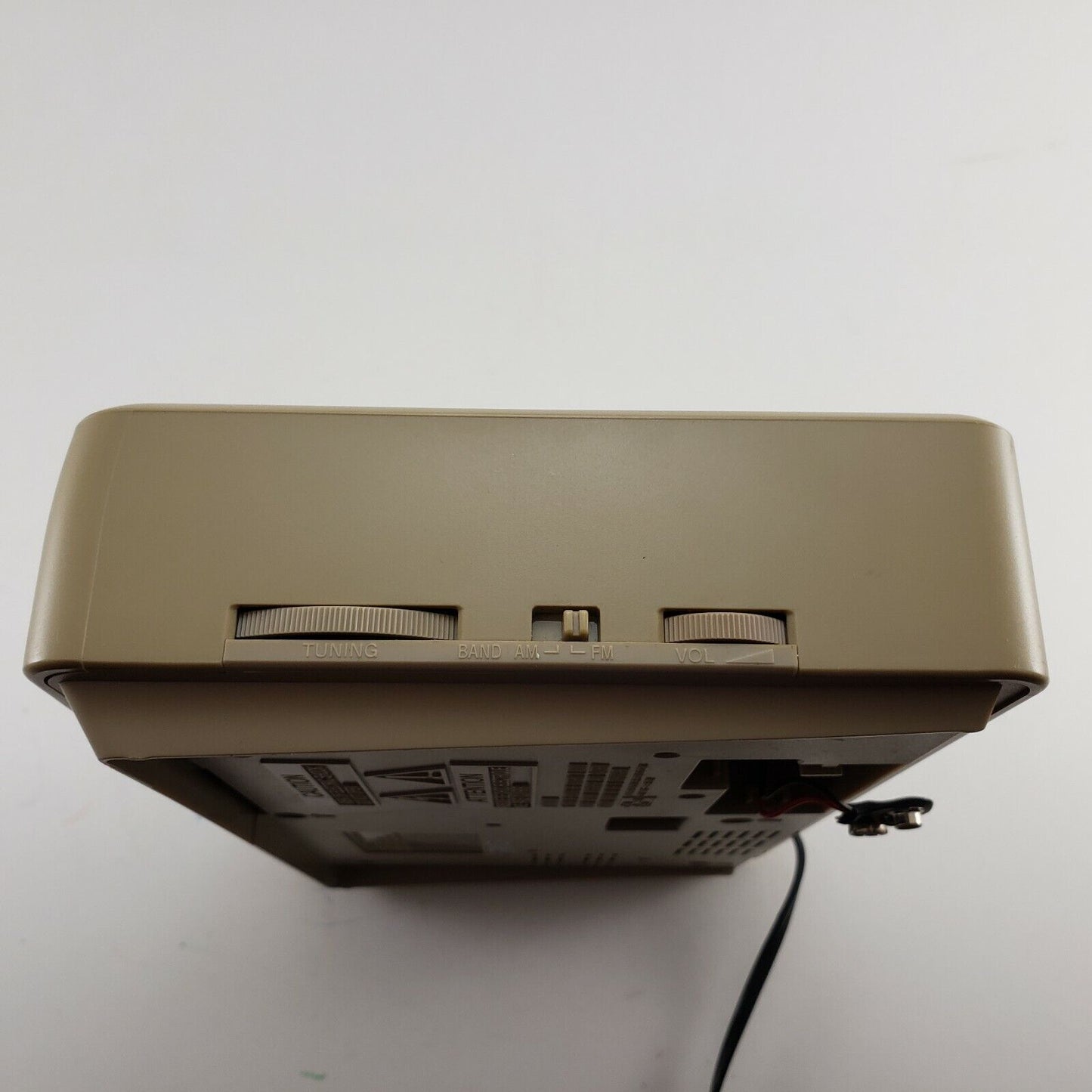 Sony ICF-C320 Dream Machine Alarm Clock AM/FM Radio Tan Color Tested Works