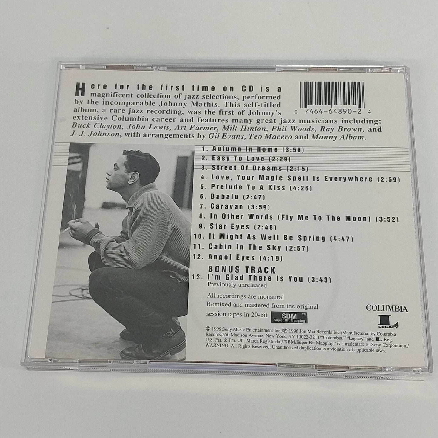 Johnny Mathis 40th Anniversary Edition CD Columbia CK 64890 Greatest Hits NM