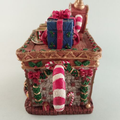 The Christmas Collectibles Fireplace Clock Wrapped Gifts Teapot By Seymour Mann