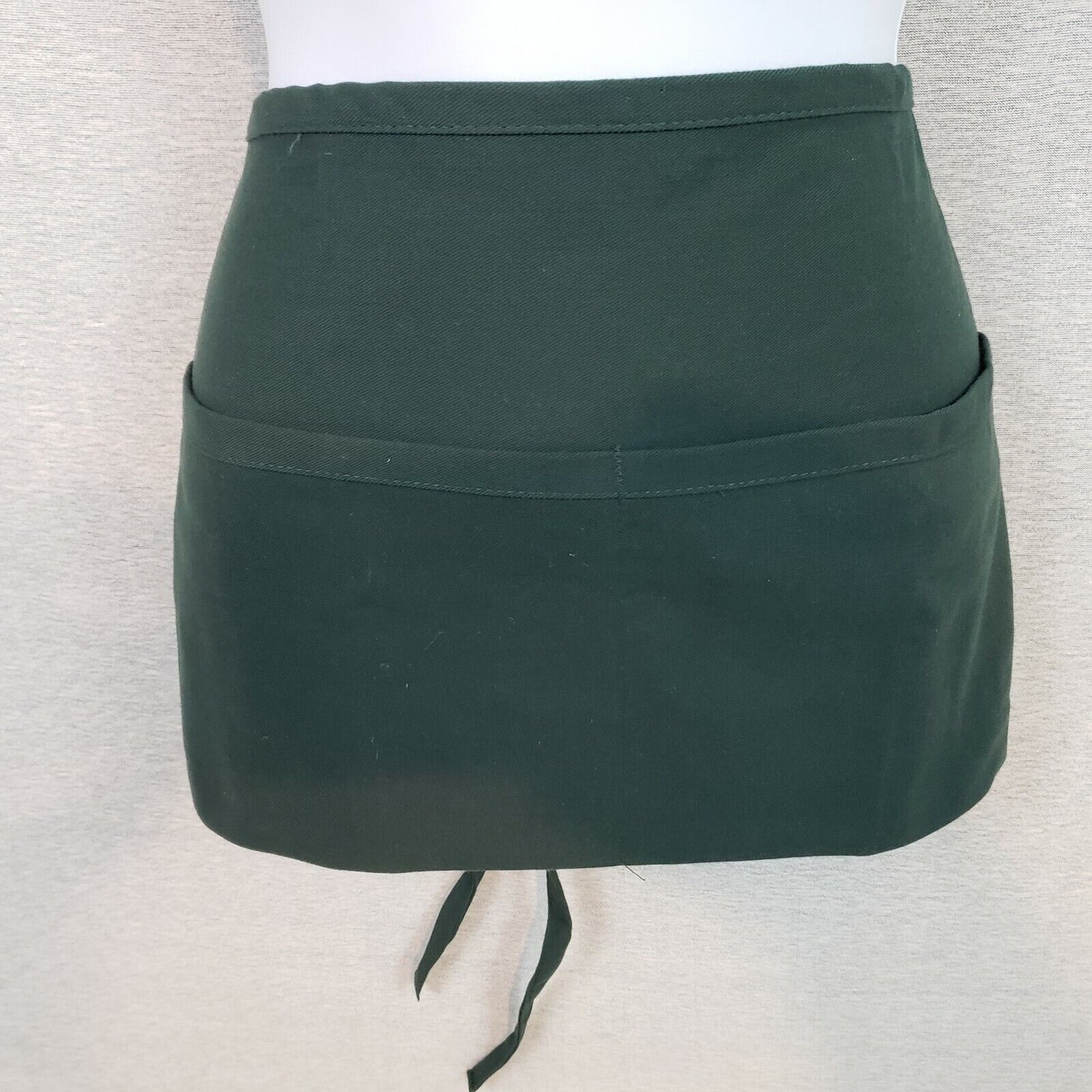 Hunter Green Waist Apron 2 Pocket 19"x11" Server Fame Fabrics Restaurant Uniform