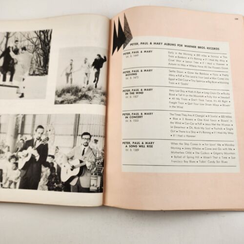 The Peter Paul and Mary Songbook 1965 Paperback Pepamar Music Corp New York