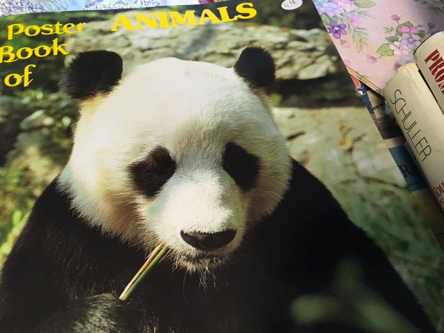 24 Posters Book of Animals Glossy Color Panda Penguin Jaguar Tiger 10"x14" 1982